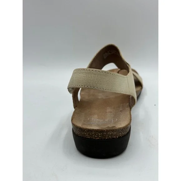 Dansko Women Size 41 US 10 Leather Comfort Orthotic Cork Footbed Sandals Beige - Picture 4 of 15